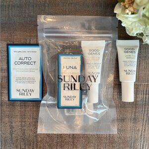 NEW Sunday Riley LUNA Sleeping NIGHT OIL + GOOD GENES Lactic Acid TREATMENT Duo!